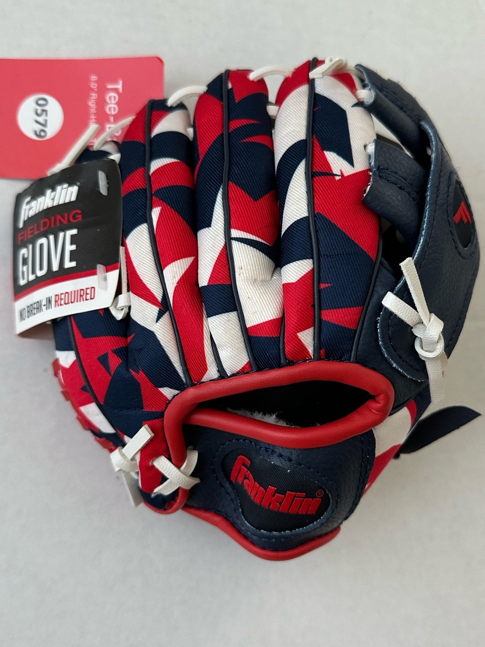 Franklin Kids Red/Navy First Glove  Fielding Glove Tee-Ball NWT